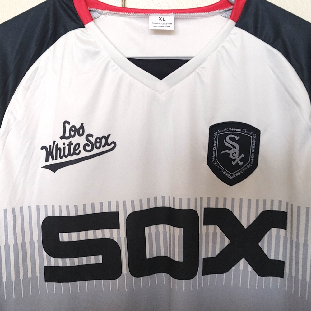 Chicago White Sox Polyester Jersey Size Extra Large XL "Los White Soxs"